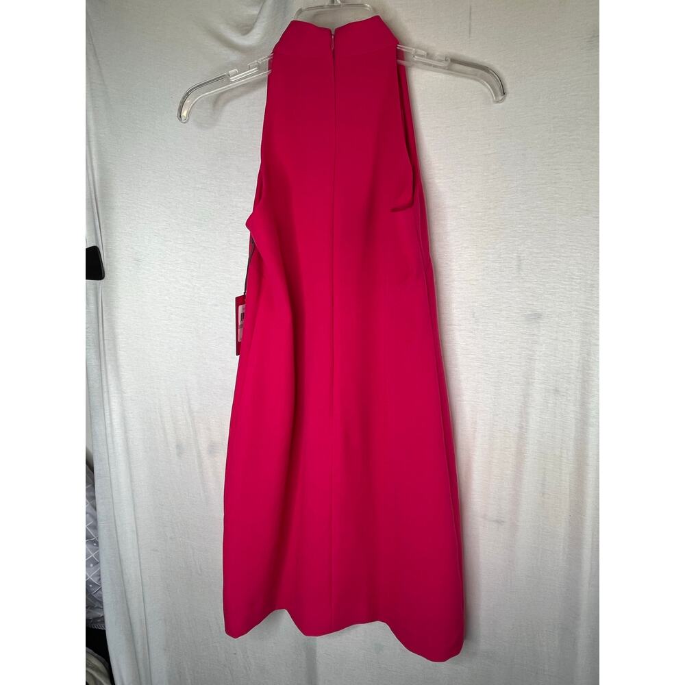 Vince Camuto Buckle halter crepe shift dress, fuchsia, size 0, NWT - Picture 12 of 13